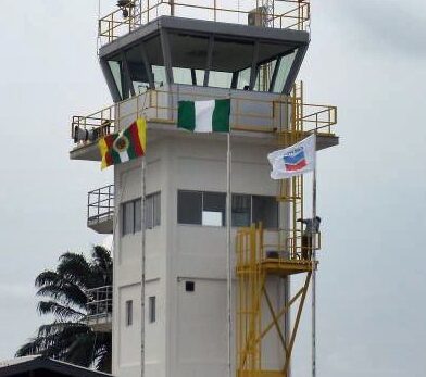 Air Traffic Control tower for a Chevron airfield in Nigeria